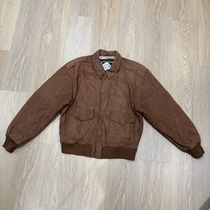 Brown suede Leather Jacket